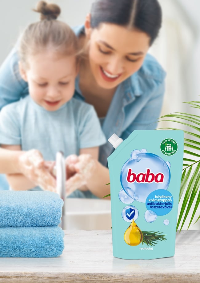Baba Antibakteri lis Foly kony Kr mszappan Ut nt lt Eukaliptusszal 500 Ml