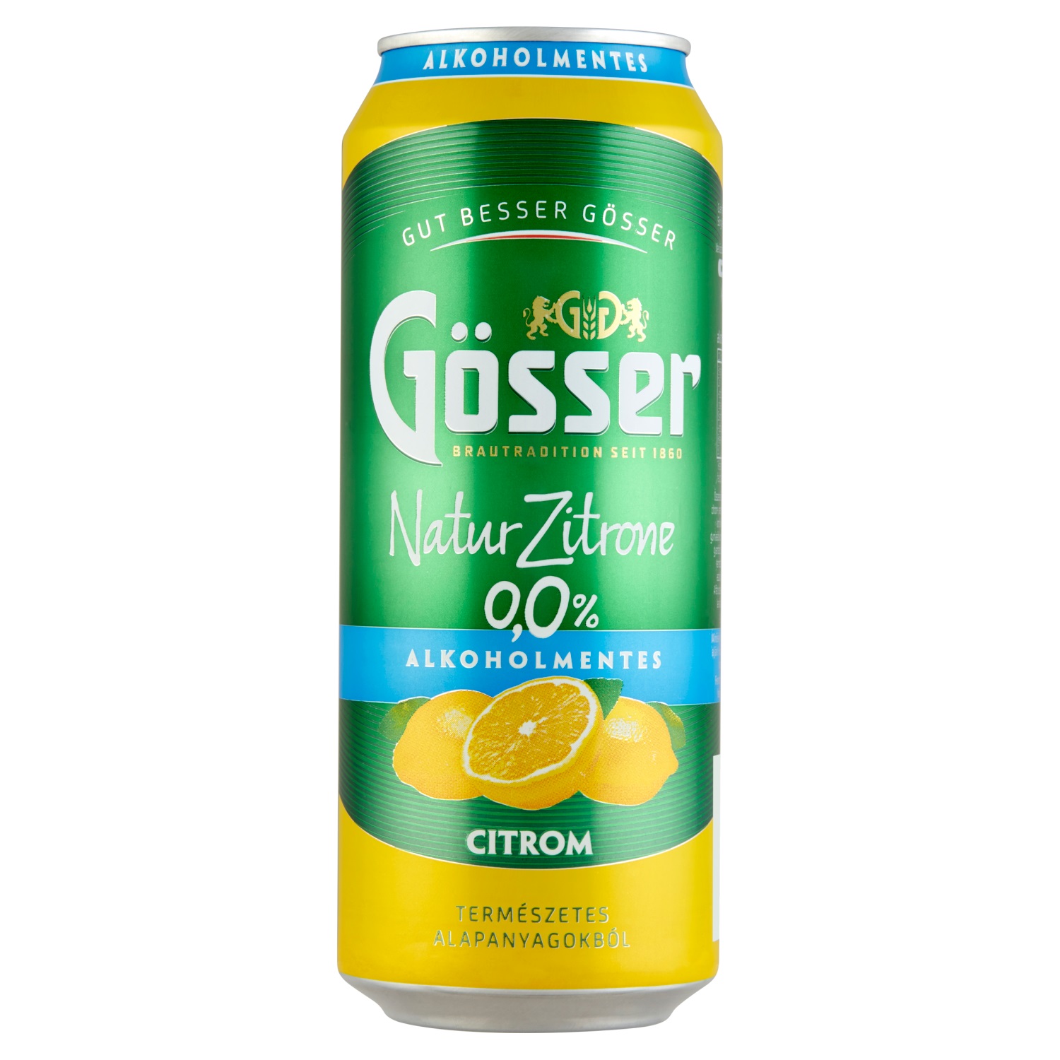 Gösser Natur Zitrone citrom ízű alkoholmentes sörital 0%