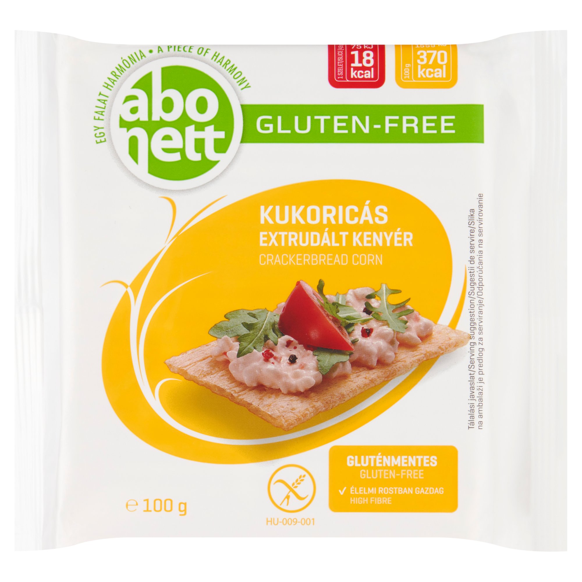 Abonett Gluténmentes Extrudált Kenyér Kukoricával