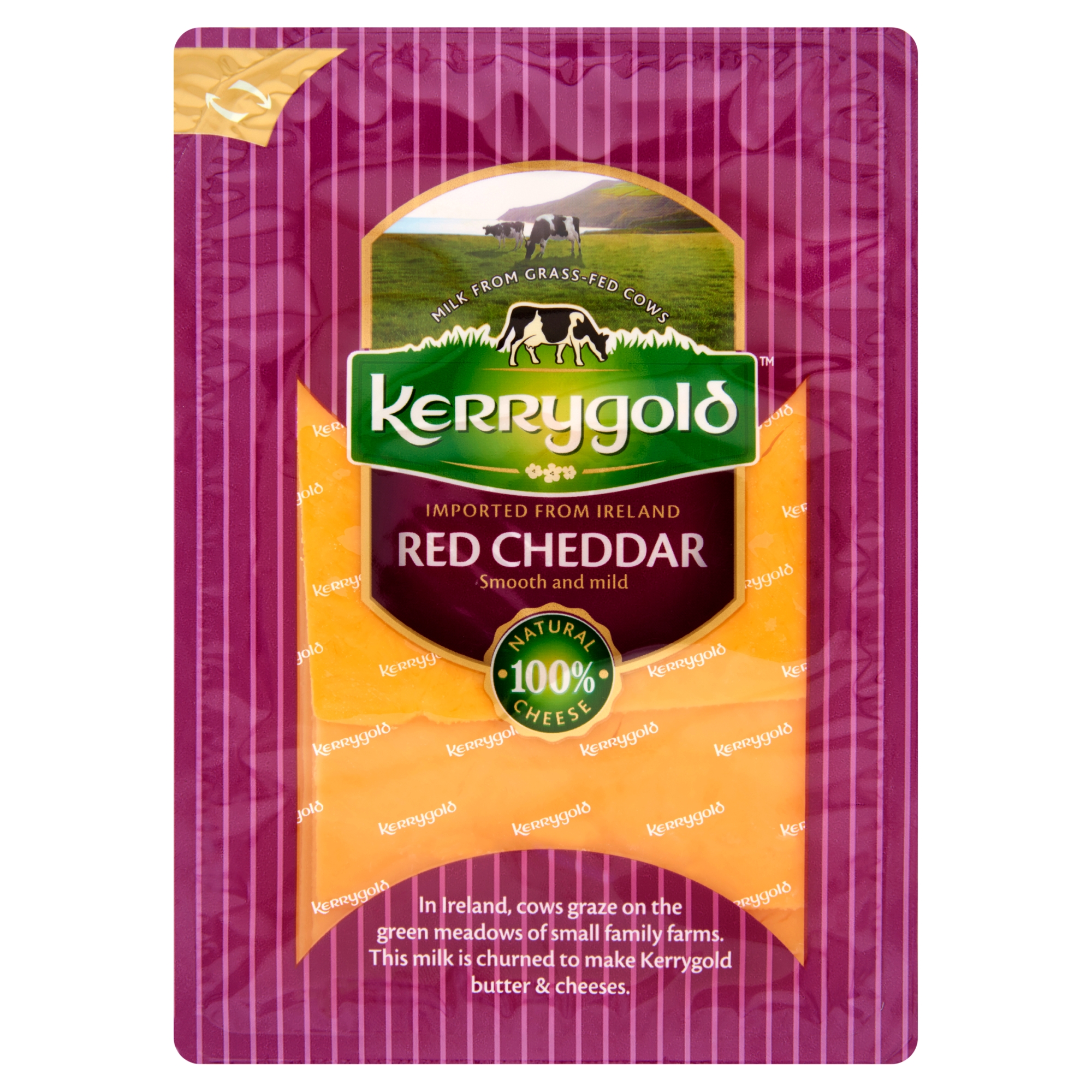 Kerrygold Szeletelt Zsíros Kemény Vörös Cheddar Sajt 