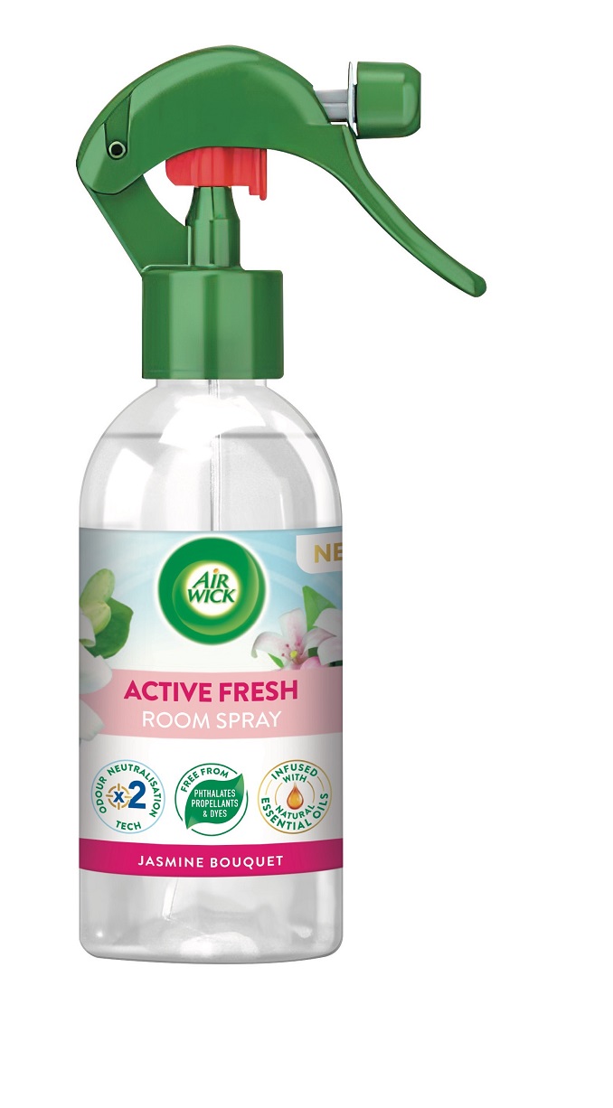 Air Wick Active Fresh légfrissítő spray Jázmin, 237 ml