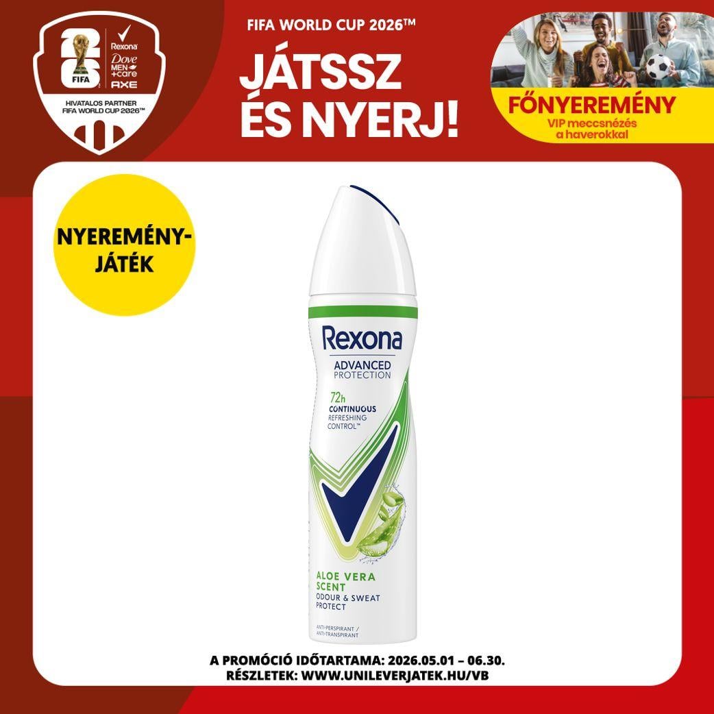 Rexona Advanced Protection Aloe Vera ni izzadsgtl dezodor, 150 ml